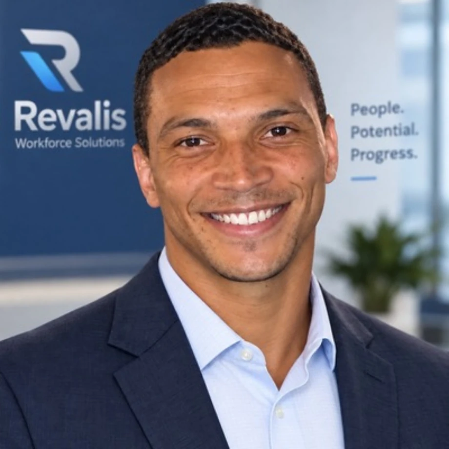 Founder portrait for the closing section of the Revalis story